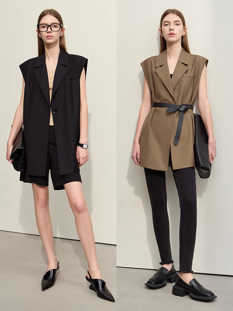 Women's Sleeveless Jacket | Sleeveless Blazer | Women Vest
