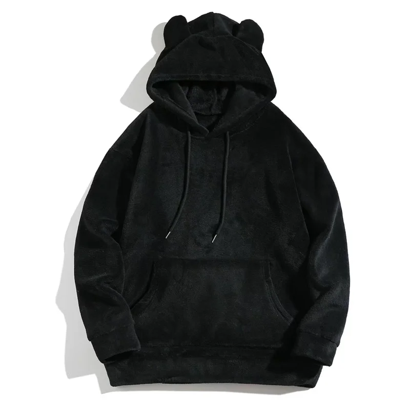 Autumn winter solid color sports hoodie Men/women Long sleeve hoodie breathable casual Cute warm pullover training