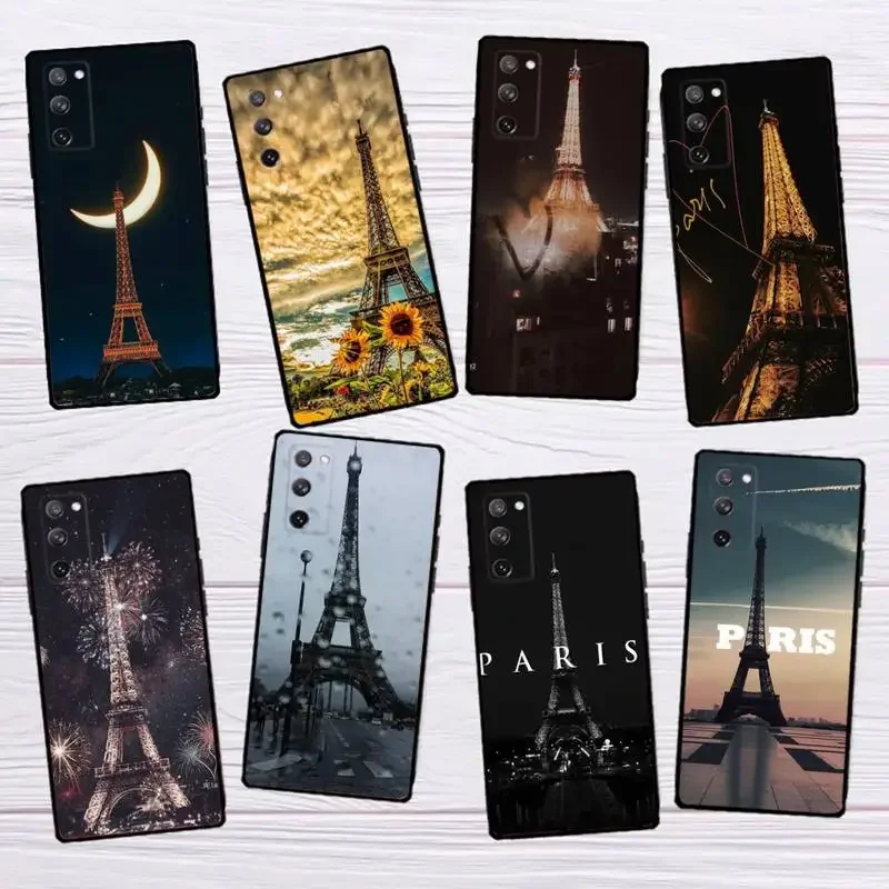Custodia Per Telefono Paris Eiffel Tower Per Samsungs23 S22 S21 S20 Ultra Pro S10 S30Plus 20 Cover Ultra Nera