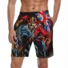 Swimwear Classic Gothic Skull 3D Gym Shorts Summer Hip-Hop Y2K Fun Board Short Pants Male Sports Fitness Breathable Beach Trunks 1