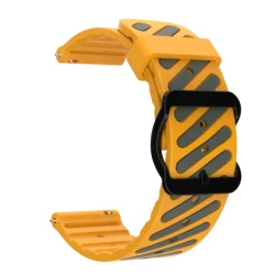 Two - Tone Silicone Quick Release Watch Strap - 22mm Sport Band Bracelet - 22mm (YH)