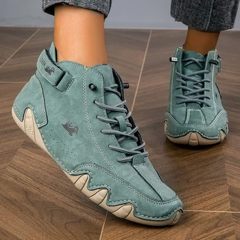 الرجال والنساء عالية الجودة الأحذية الجلدية ، الشتاء أحذية غير رسمية ، أحذية رياضية مريحة ، المتسكعون الموضة الفاخرة 3