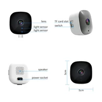Caméra de sécurité Wifi Lenovo à fixer sur la fenêtre, caméra de surveillance à distance à coller sur le verre, caméra de fenêtre intelligente pour smartphone, vision nocturne 2