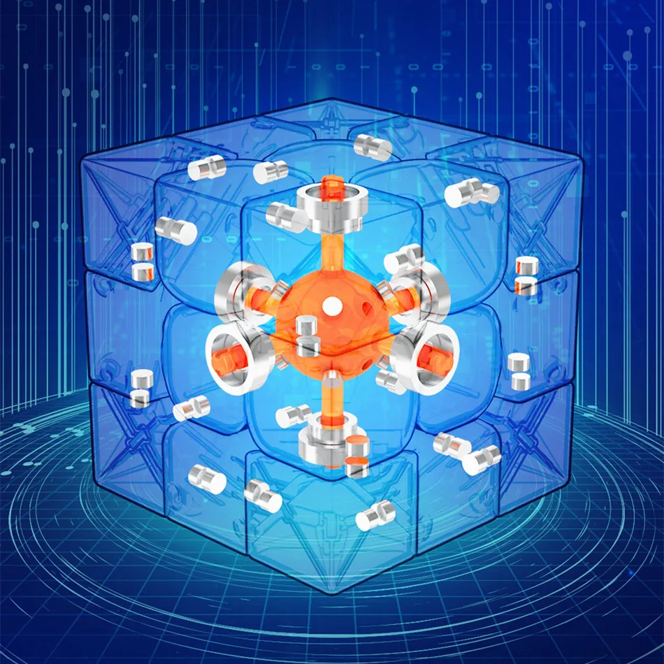 Dayan Guhong PRO M Maglev 3x3 Magic Cube PROM Magnetic Spring Magic Cube Professional Puzzle Toys For Children Kids Gift Toy 5