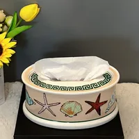 Nordic Ceramic Tissue Box Home Living Room Desktop Tea Table Decoration Storage Box Ornament 2