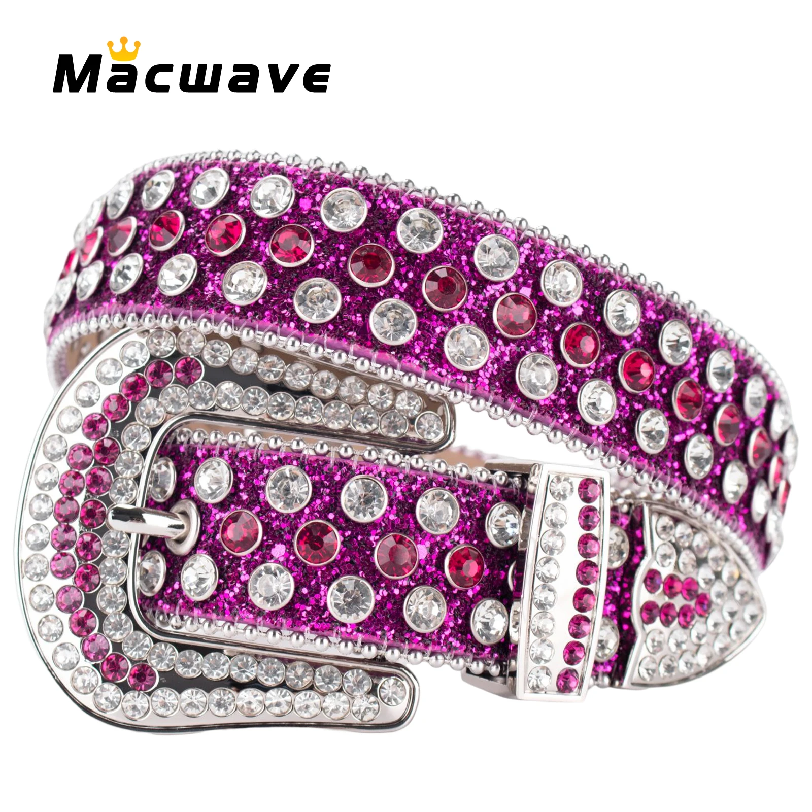 Women Rhinestone Belt Fashion Western Cowgirl Bling Studded Design Skull  Buckle Blue PU Leather Belt - China Rhinestone Belts and Cowgirl Belts  price