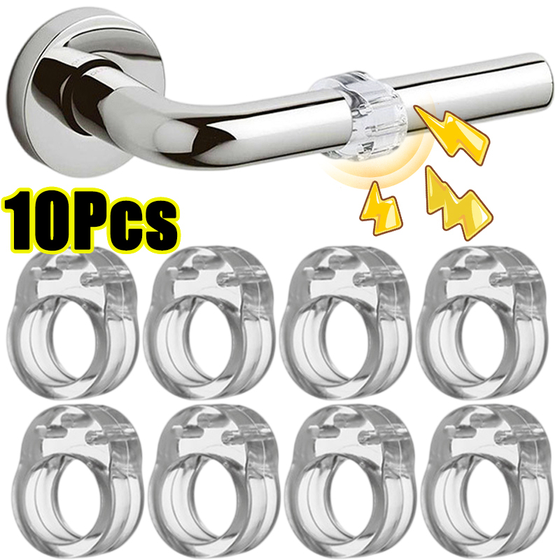 1/10Pcs Silicone Door Stops Shockproof Door Handle Buffer Wall Protection Doorknob Bumper Furniture Protected Crash Pads Rings