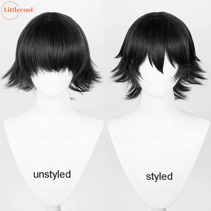 Anime Shizuku Cosplay Perücke Schwarz Kurze Shizuku Murasaki Perücken Mit Brille Hitzebeständige Synthetische Haar Halloween Perücken + Perücke Kappe – Detail 2