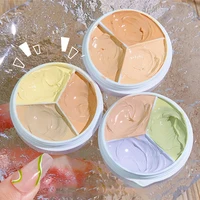 XIXI Pure Holding Makeup Three Color Concealer Spot Acne Print Repair Foundation Dark circles are not easy to stick powder 1
