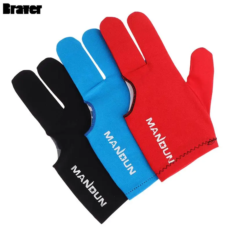 

1PC Universal Beginners Practice Three Fingers Snooker Billiard Cue Glove Non-slip Billiard Gloves Left Hand Glove