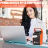 Portable Power Station 83Wh, Camping Solar Generator Mobile Power Bank with 110V/80W AC Power Socket and USB Type-C Port 5