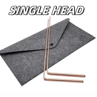 2 Sticks Pure Copper Metal Detector Rod Probe For Water/Treasure/Finding Portable Head-round Dragon Seeking Dowsing Rods 2