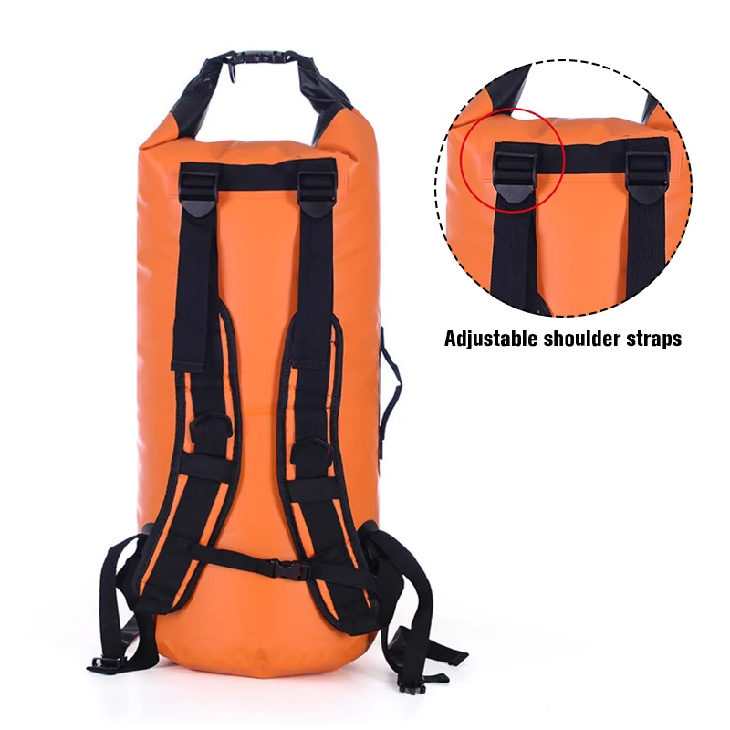 30L 40L PVC Waterproof Dry Bag Boating Diving Man Women Beach Swimming Bag Rafting Ocean Water Floating Sack Storage Pack XA305A