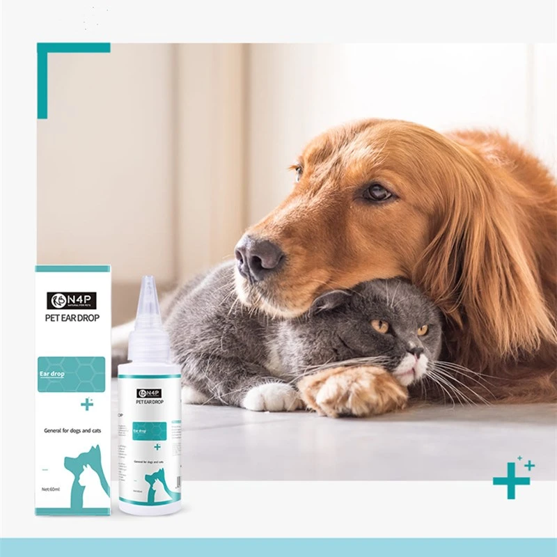 60ml Cat And Dog Ear Cleaner Pet Ear Drops For Infections Control Yeast