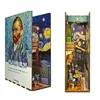 DIY Wooden Book Nook Shelf Insert Kits Balloon Cherry Blossoms Bookends Miniature Building Kits Bookshelf For Friends Gifts 4