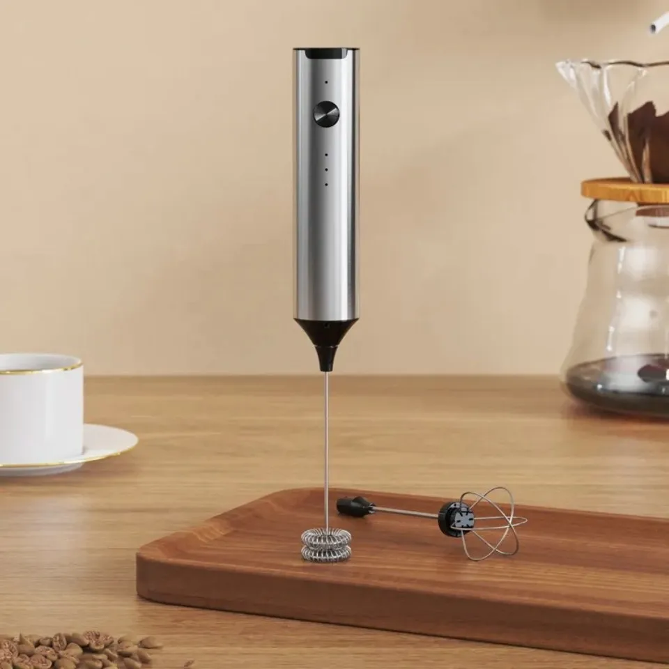 Wireless Electric Mini Milk Frother Coffee Whisk Portable Egg Beater thumbnail 6