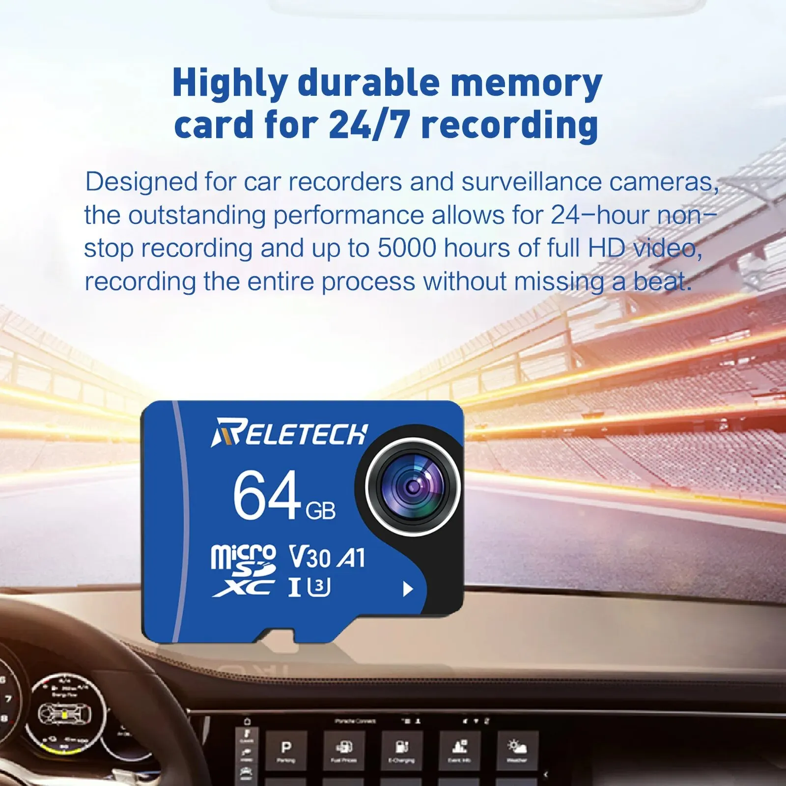 Reletech U3 A1 Memory Card Micro SD Card TF Card For Driving Recorder/Phone/Tablet/Camera/Monitor/Drone,32G 64G 128G 256G 512G images - 6