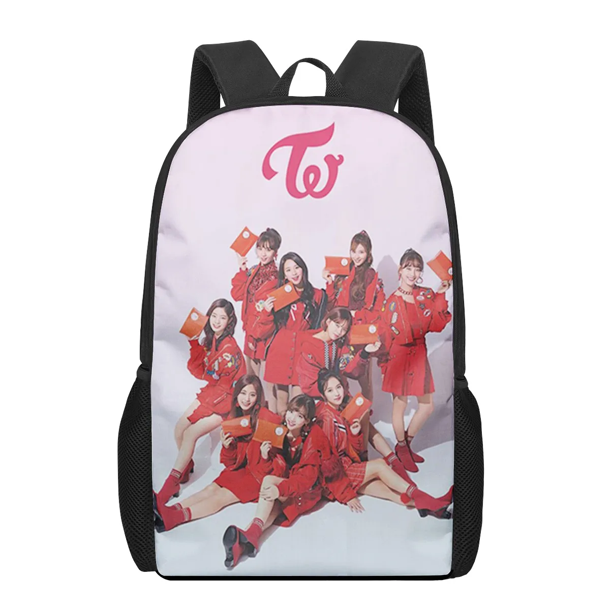 TWICE Children School Bag for Toddler Printing Kid's Backpack Schoolbag Shoulder Bag Boys Girls Book Bags Mochila infantil