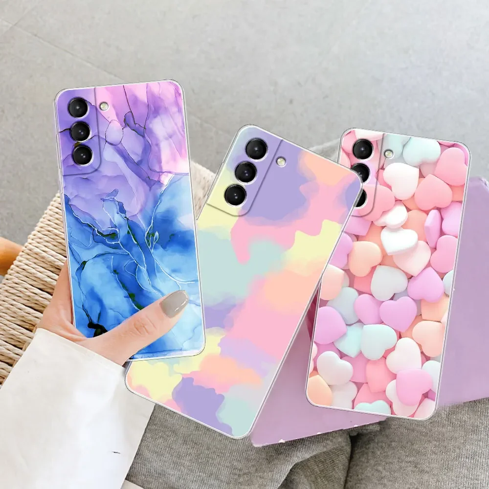 Clear Soft Silicone Phone Cover for Samsung Galaxy S21 Series