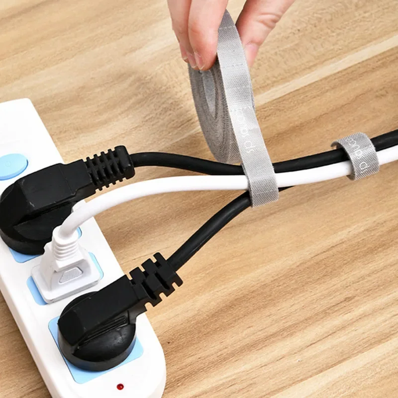 

1 шт., многоразовые крепежные стяжки для настольного хранения и организации