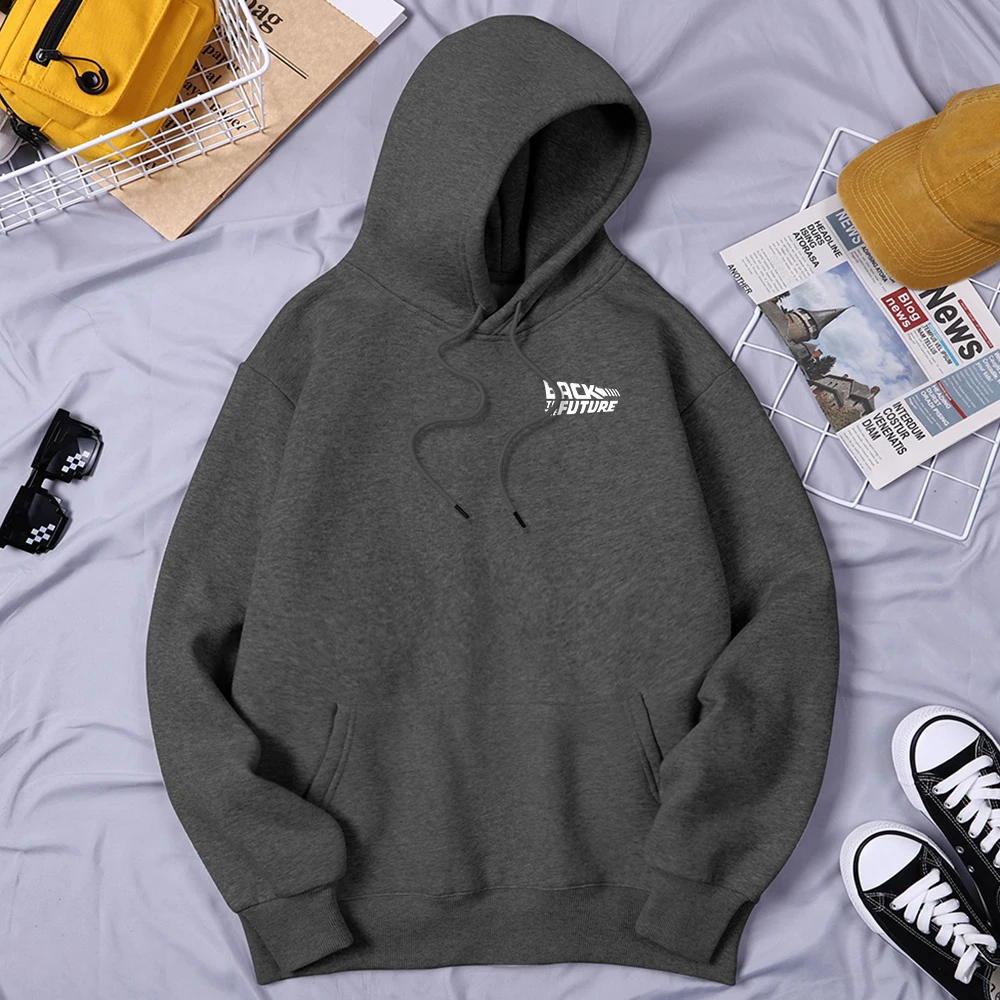 

Back To The Future Printing Men'S Streetwear Outdoor Oversize Hoodie Quality Graphics Hooded Simplicity Casual Men'S Tracksuit