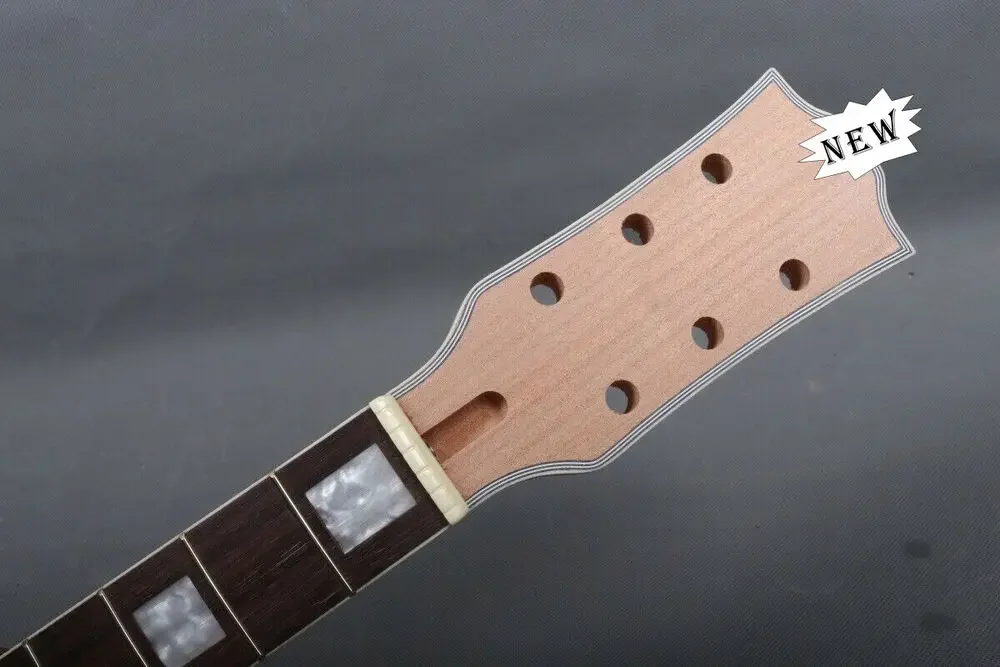 

Yinfente Electric Guitar Neck 22 Fret 24.75 Inch Rosewood Fretboard Unfinished Preal Block Inlay Bolt on Style DIY Project
