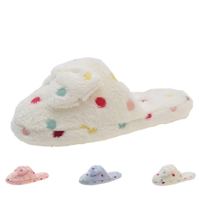 Sabot Warm Winter Woman Slipper Shoes Vendita Pantofole Per La Casa Furry Fleece Peluche Imbottito Choice Offerte House Fluffy Living Room Flat