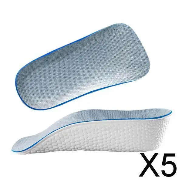 

5X 2 Pieces Invisible Heel Lift Inserts Shock Absorption for Long