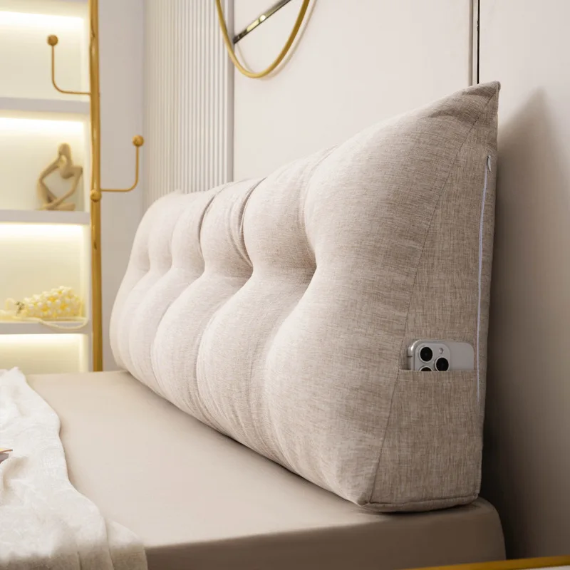 Home Textiles Triangle Bedside Filling Cushion Removable Washable Bedroom Sofa Bed Back Support Tatami Pillow Lumbar Backrest 이불 5