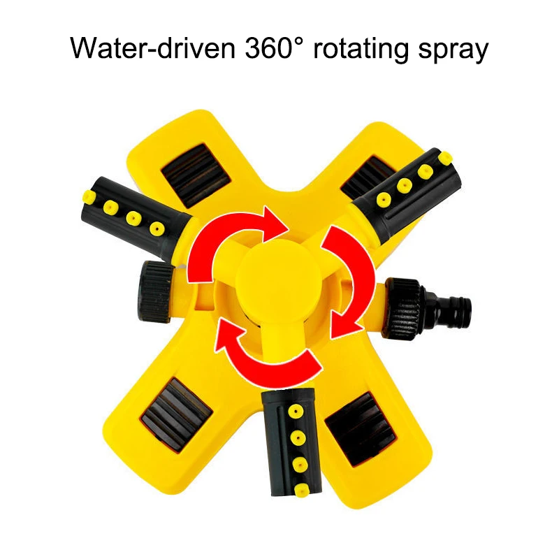 Adjustable 360 Degree Automatic Rotating Garden Sprinkler Large Area Coverage Lawn Sprinklers For Plant Irrigation Garden Sprinkler
