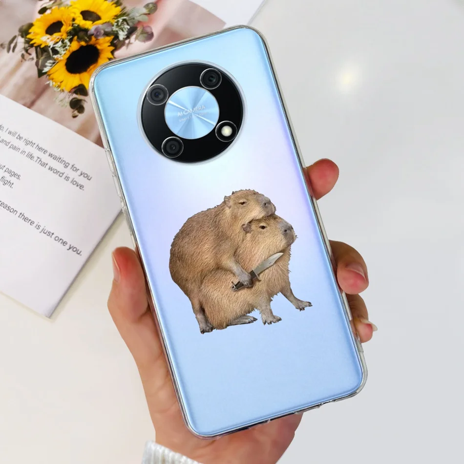 Elegant Printing Soft Silicone Clear TPU Slim Phone Case