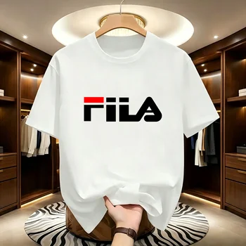 T-shirt estiva stampata da uomo - tessuto traspirante - casual a girocollo a maniche corte - top sportivo per corsa e fitness