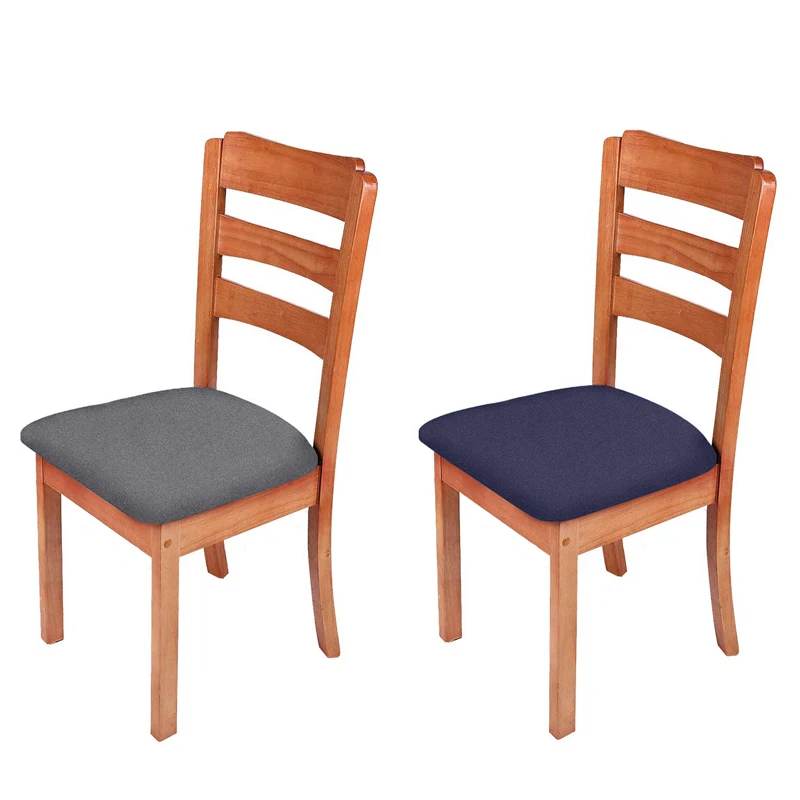 Waterproof Dining Room Chair Cover Seat Covers 13solid Colors Removable Washable Elastic Cushion Covers For Home Hotel