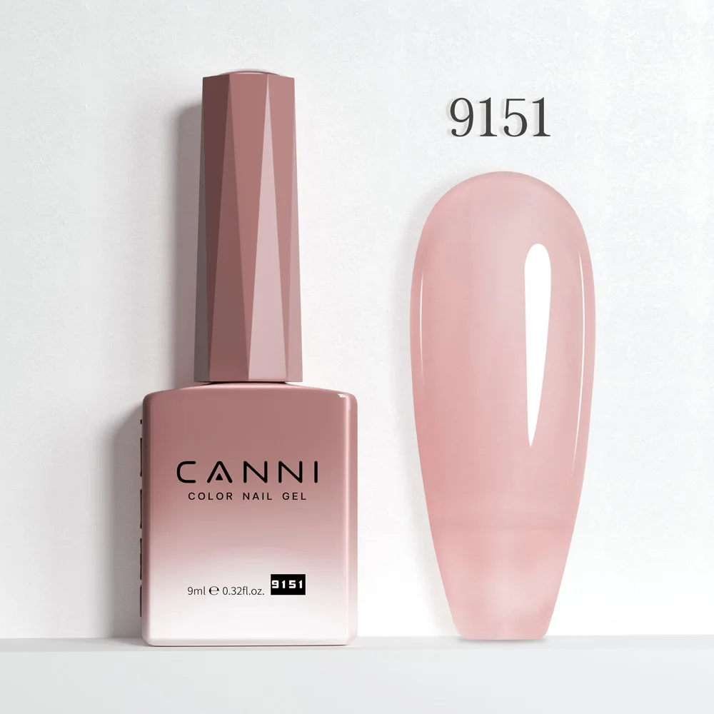 CANNI HEMA Free Black Glitter Diamond Sparkle Gel Polish - Long-Lasting Glossy Finish
