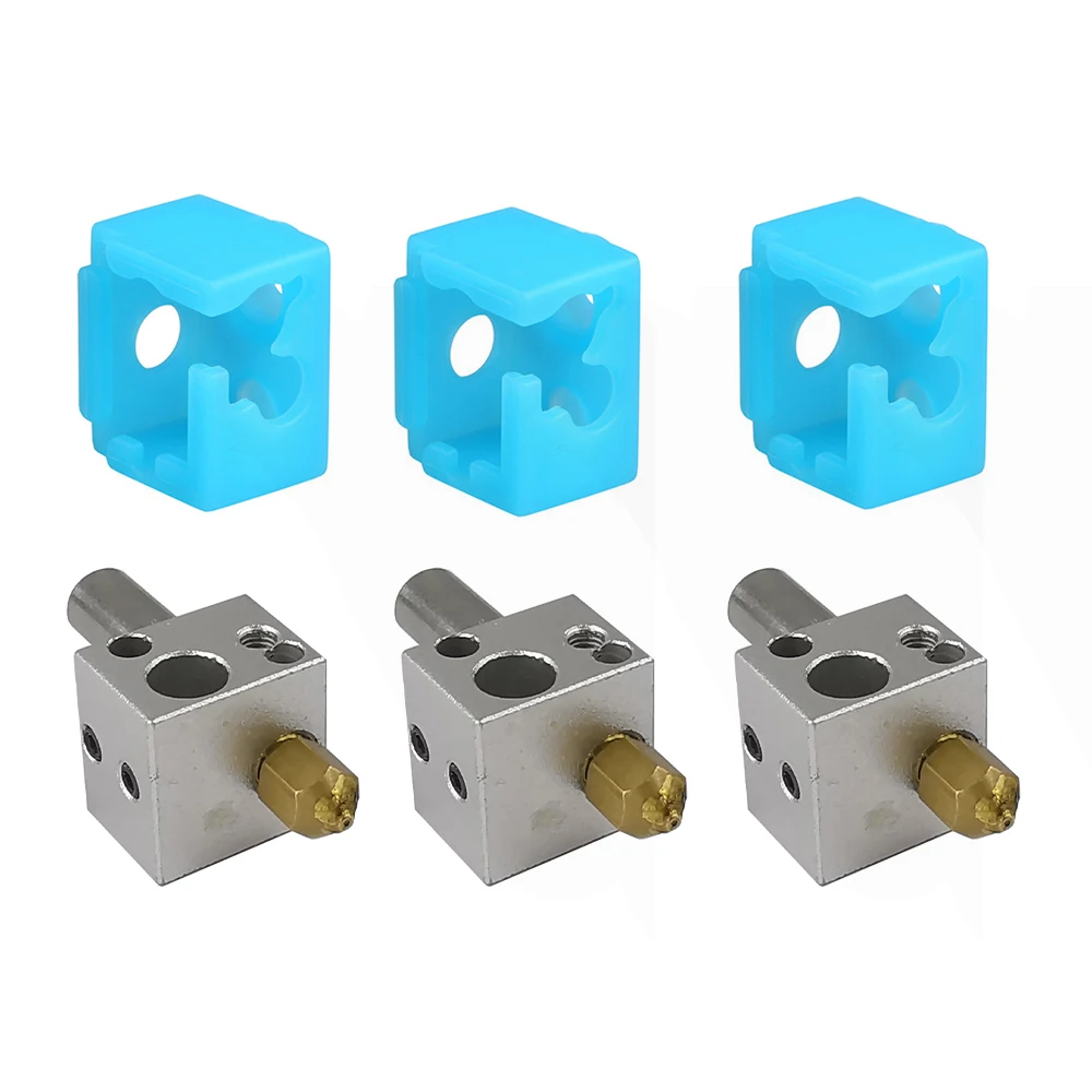 Jeu De Buses Hotend V6 Pour Flsun QQ-S Pro - Extrudeuse Complète Avec Vis Laiton, Gorge Métal, Bloc Thermique Et Tube Refroidissement