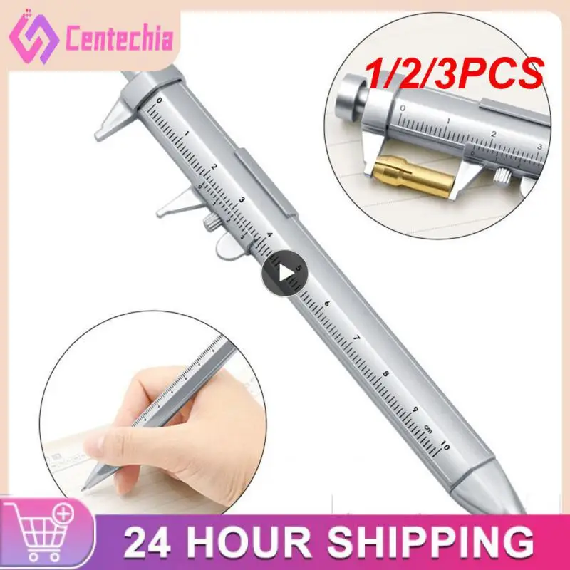 

1/2/3PCS Multifunction Caliper pen Ball-Point 0.5mm ballpoint pen Gel Ink Pen Vernier Caliper Roller Ball Pen Creativity