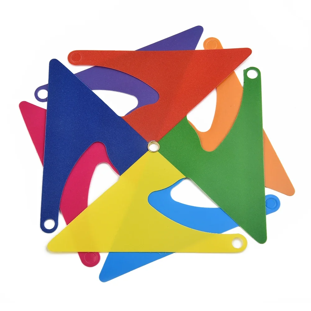 Garden Art Decor Windmill Toys Garden Windmill Wind Spinner 1 Pcs Colorful Pinwheel Windmill Wind Spinner Garden Yard Art Decoration Outdoor Toys