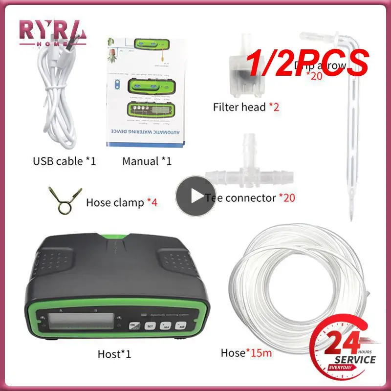 

1/2 шт. новая умная капельная система с автоматическим таймером устройство для полива садовый водяной насос контроллер для горшечных растений цветочный наполнитель 20 Горшков