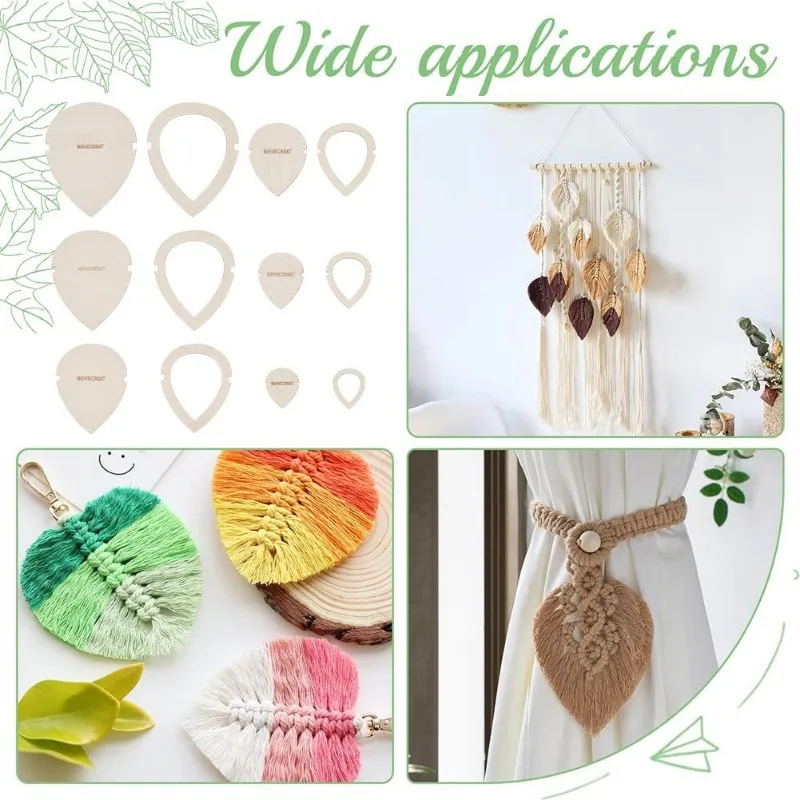 Macrame Leaf Cutting Templates 6