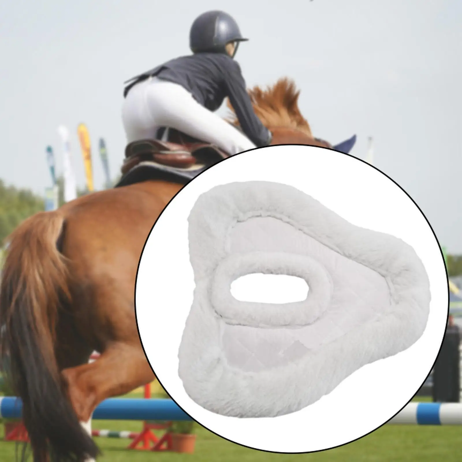 Horse Saddle Pad Horse Riding Pad Washable Thick Equestrian Balance Practical Comfort Equestrian Gear Dressage Saddle