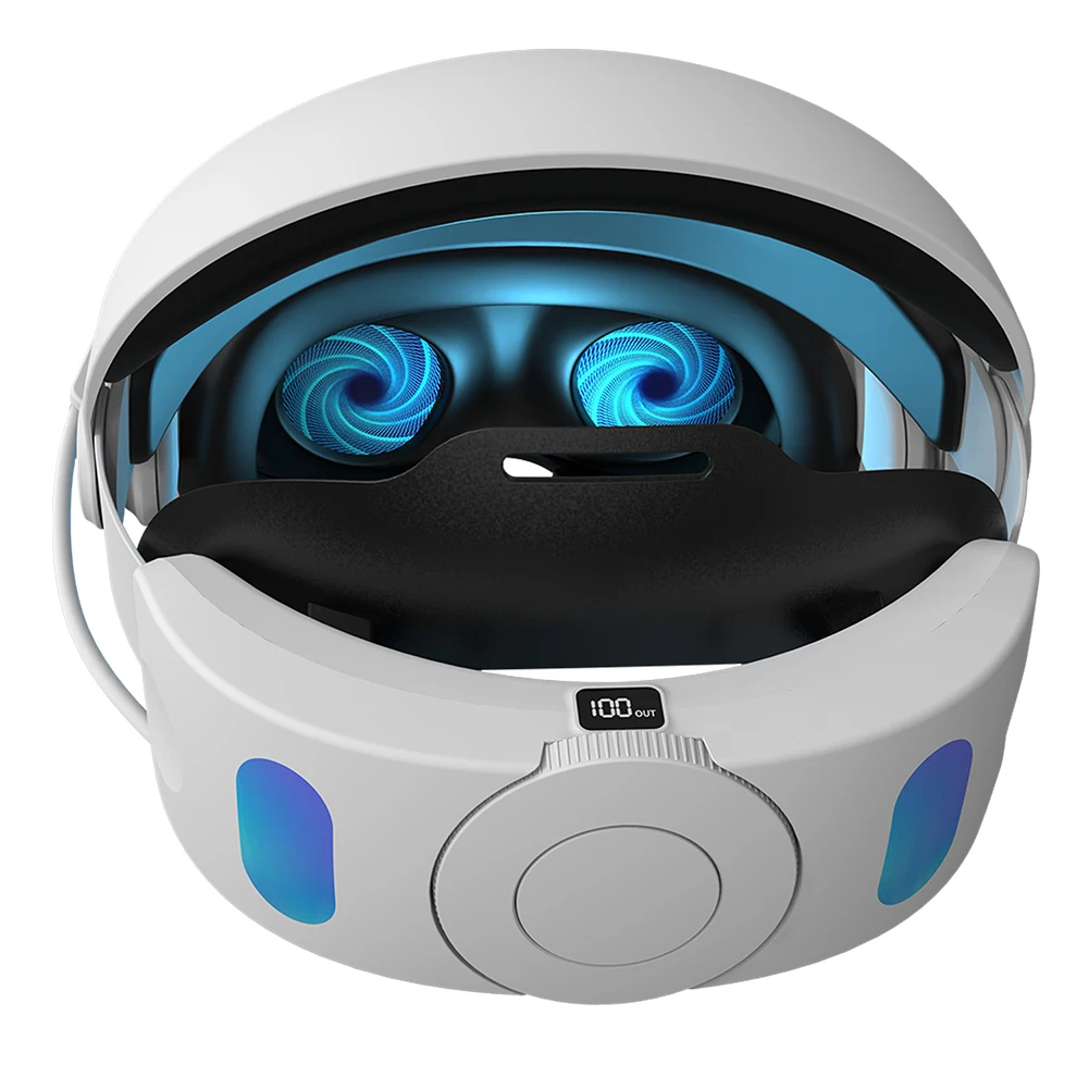VR 헤드셋 엘리트 스트랩 교체, 메타 및 오큘러스 퀘스트 3 용, VR 재생 시간 연장, 6000mAh 배터리
