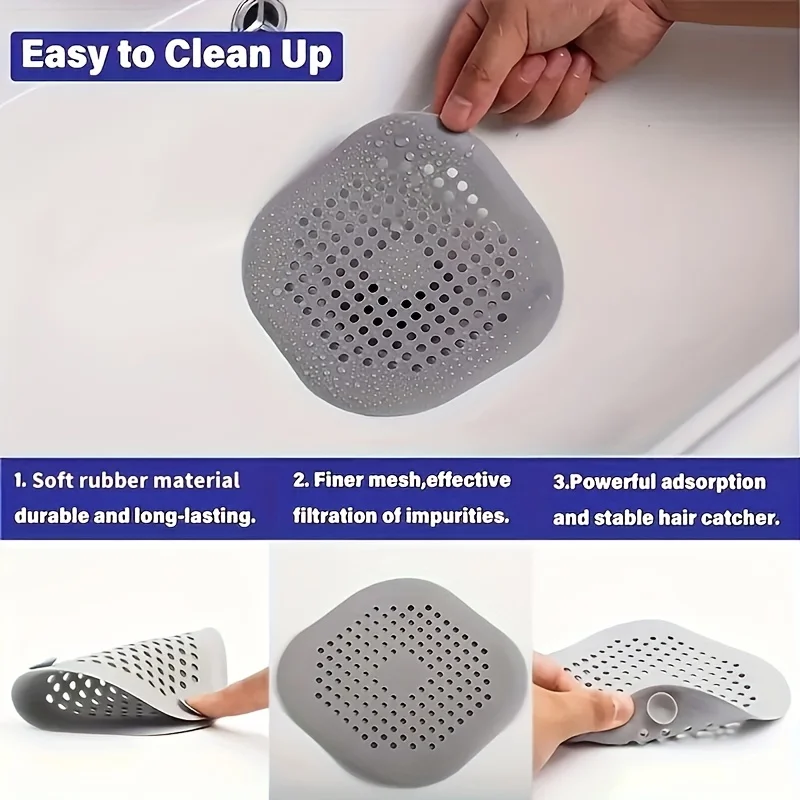Sewer Suction Cup Floor Drain Mat Kitchen Bathroom Anti Clogging Hair Filter floor drain mat hair drain filter floor drain filter floor drain hair filter floor drain hair catcher drain hair catcher