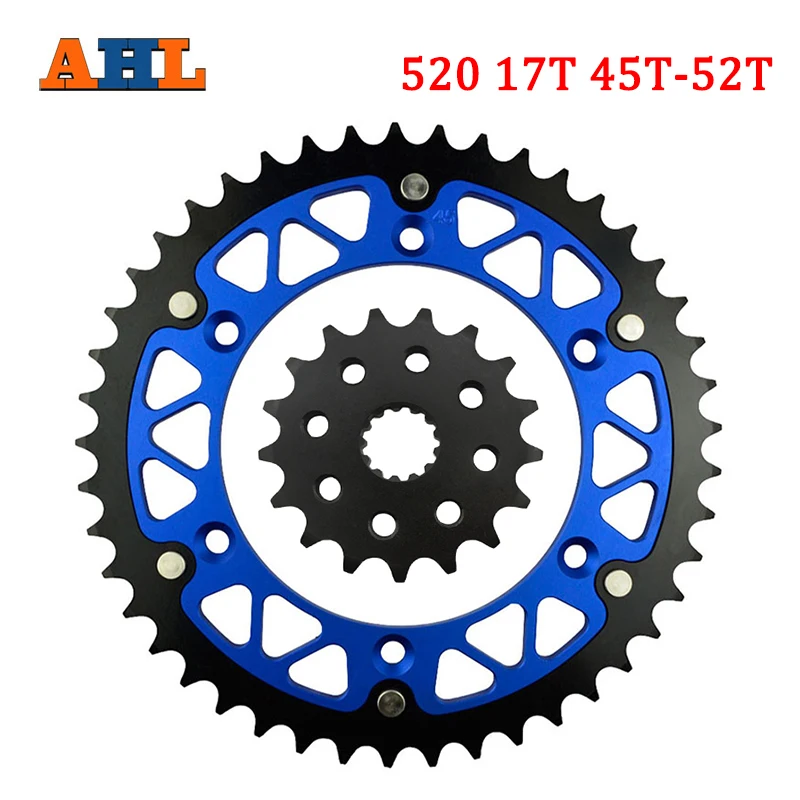 

Motorcycle 17T 45T 46T 47T 48T 49T 51T 52T Front & Rear Sprocket For YAMAHA WR250 WR400 WR450 YZ250 YZ400 YZ450 WR426 YZ426 F E