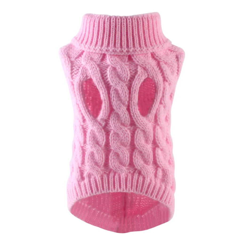 Sweater Turtleneck Knitted Pet Clothing