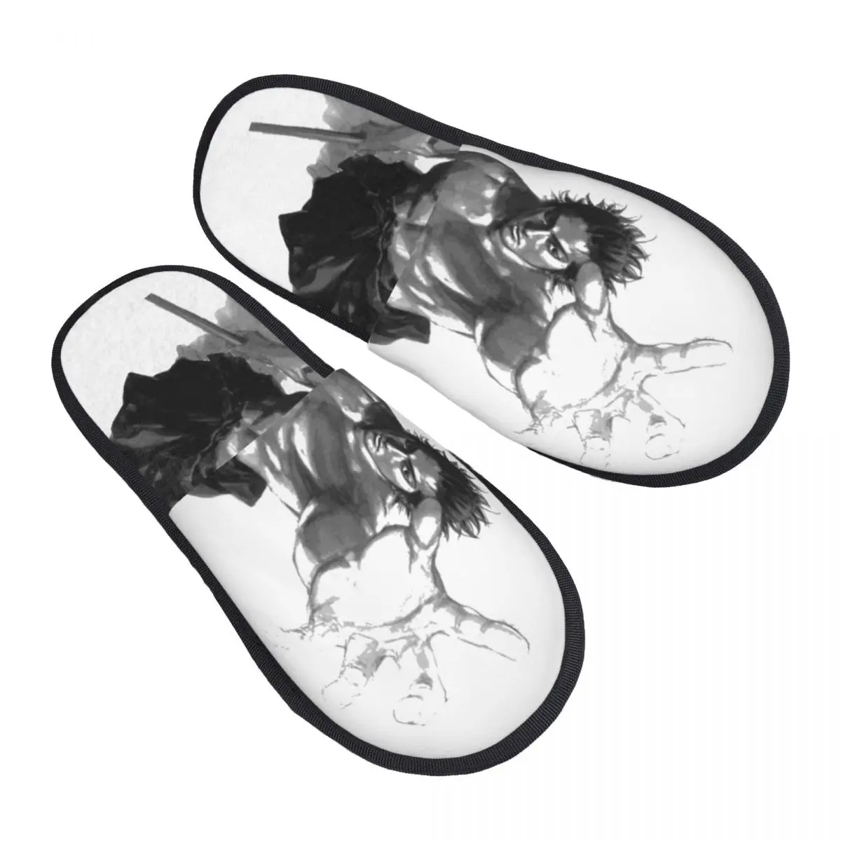 

Miyamoto Musashi In Vagabond Novelty Anti-slip Furry slippers Cotton slippers Softness Comfortable Joke
