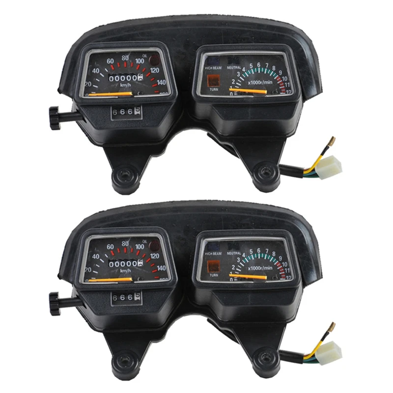 

2X Motorcycle Gauges Cluster Speedometer Tachometer For Yamaha Enduro DT125 DT125R Speedometer DT 125 125R