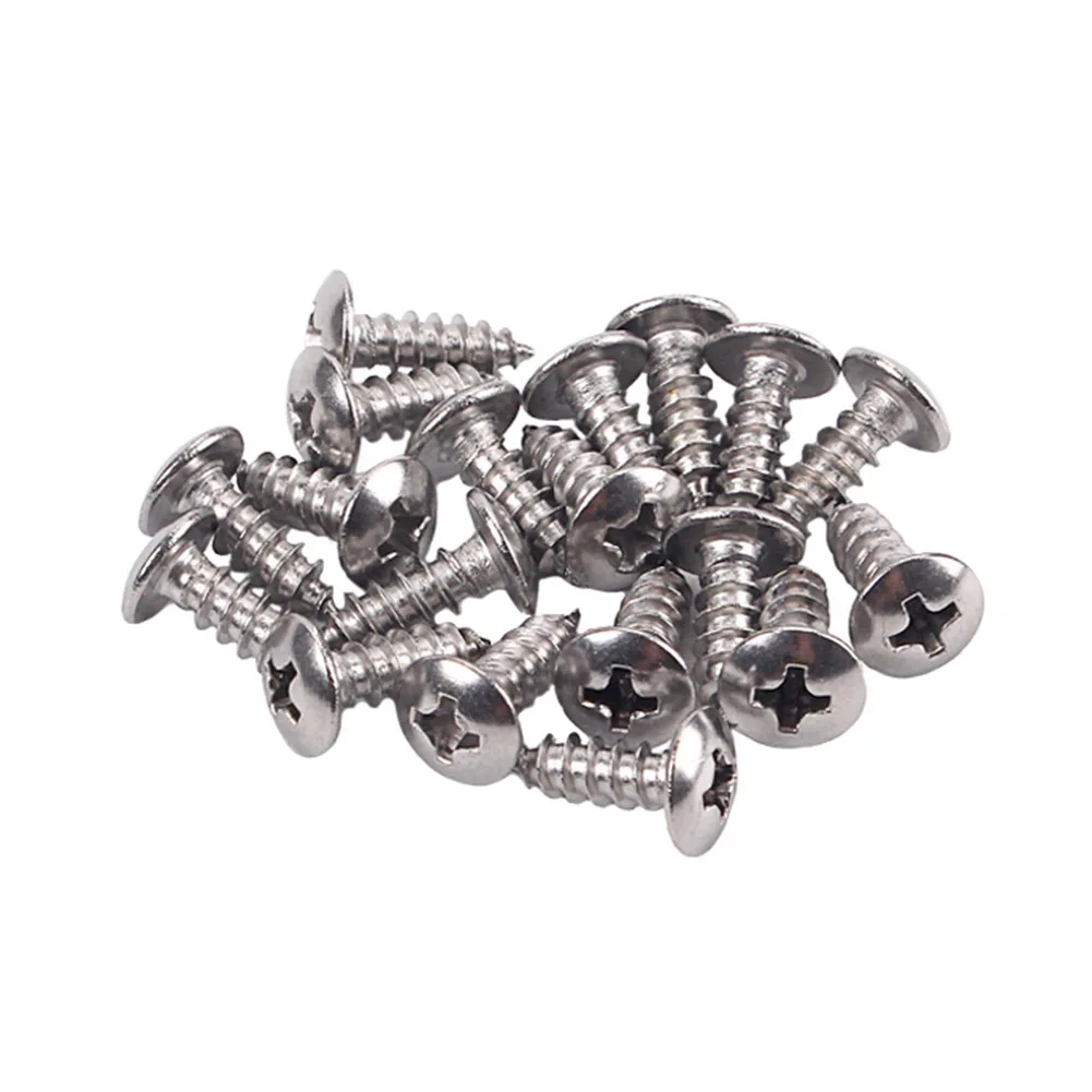

100Pc Guitar Pickguard Screws 3x12mm For Strat TL Electric Guitars Accessory Scratch Cover Back Plates Installation Fixing Screw