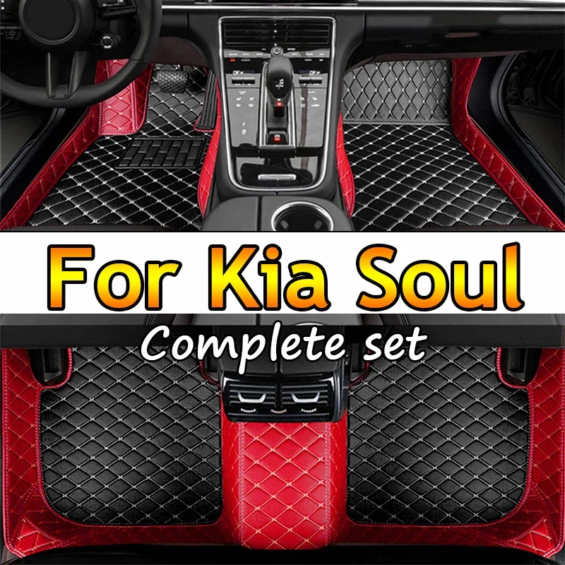 

Carpets For Kia Soul 2016 2015 2014 2013 2012 2011 2010 Auto Styling Interior Decoration Leather Car Floor Mats Pedal Rugs