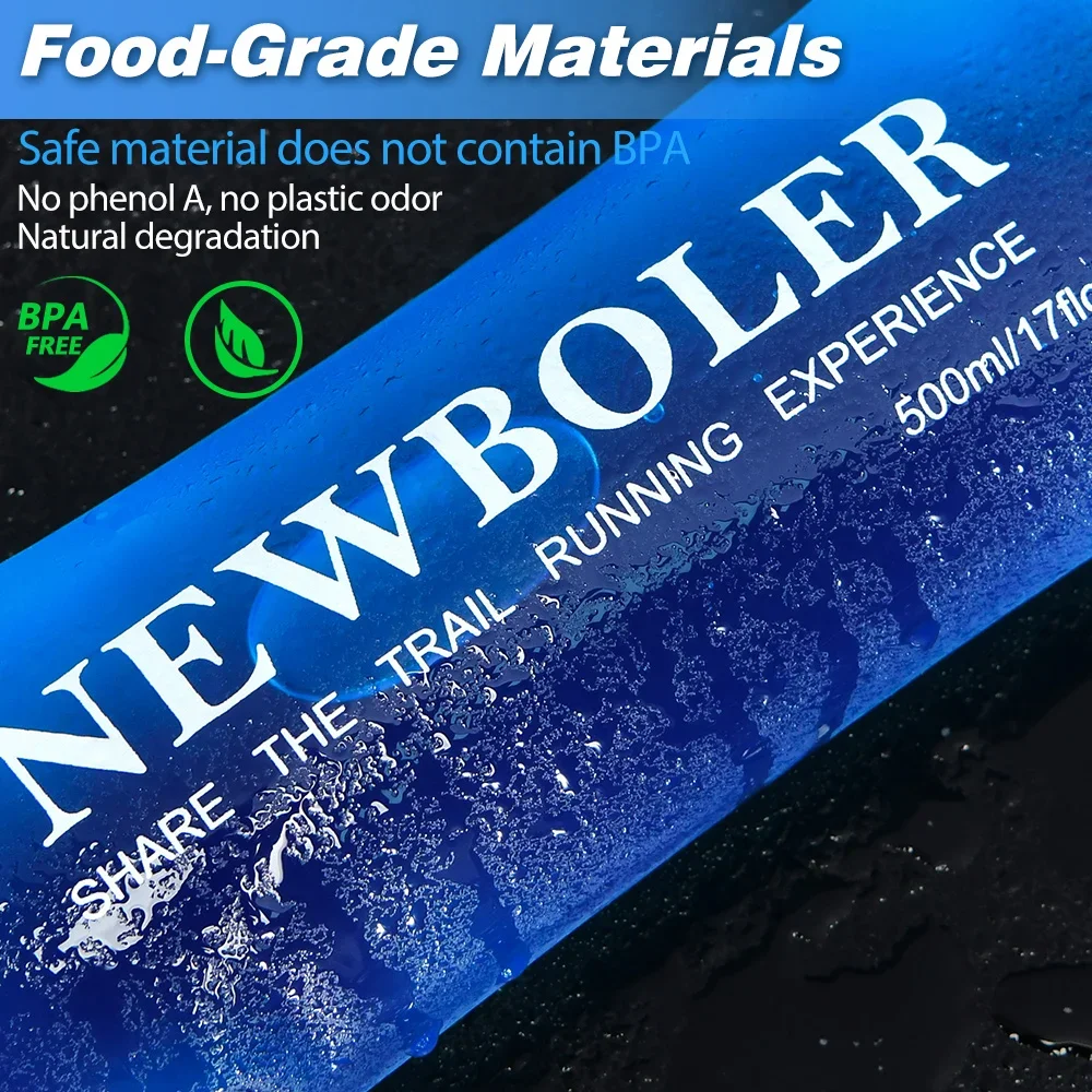 Sports water bottle 300/500ML TPU folding soft bottle outdoor sport water bag collapsible running camping