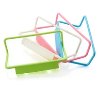 Plastic Hanging Holder Multifunction Towel Rack Cupboard Cabinet Door Back Home Storage Organizer Kitchen Accessories 1pc 4